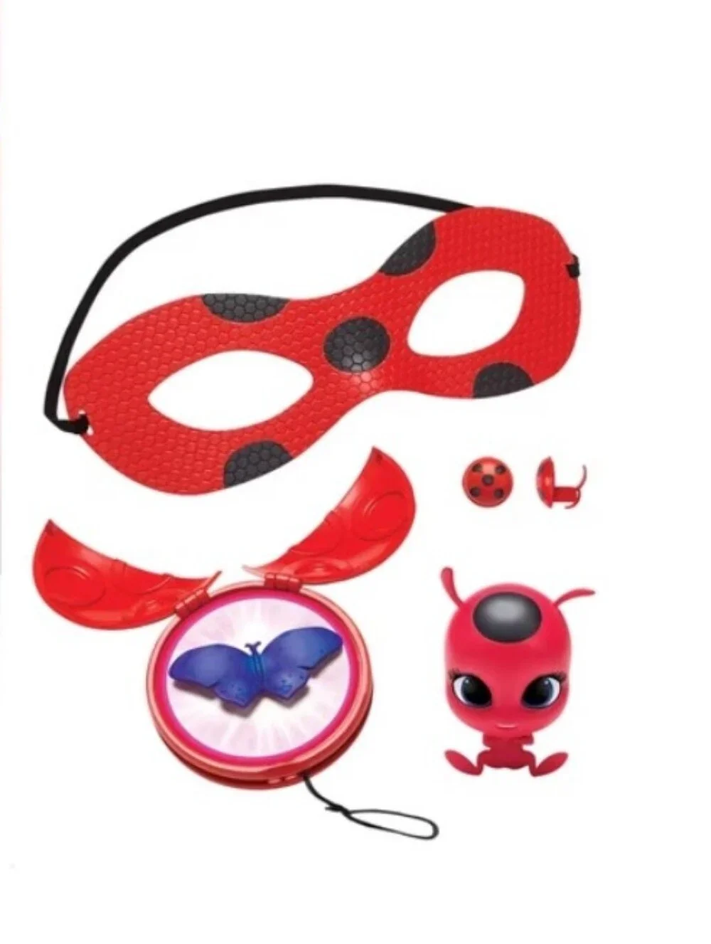 Ladybug Costume Jumpsuit And Accessories